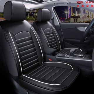 Accesorios de coche Decoración de coche 360 Cubierta de asiento de coche totalmente cubierta Cojín de asiento de coche de cuero PU de lujo Universal