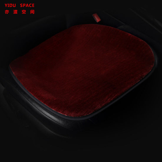 Decoración del coche Interior del coche Accesorio Universal DC12V Rojo vino Cojín de la cubierta de calefacción Cojín de asiento de coche con calefacción automática de invierno para todos los vehículos de 12V