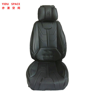 Accesorios de coche Cojín de asiento de decoración de coche Universal 9d 360 grados Envolvente completo Funda de asiento de coche de cuero PU negro de lujo