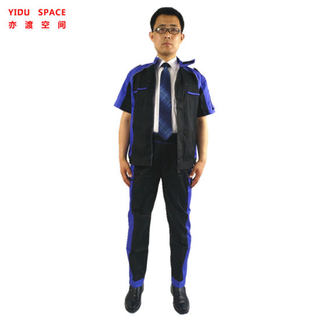 La ropa de trabajo modificada para requisitos particulares al por mayor de la ropa de trabajo del trabajo de la seguridad de la tela cruzada del algodón viste el uniforme de manga corta
