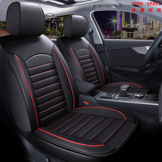 Accesorios de coche Decoración de coche 360 ​​grados cubierta completa de asiento de coche Universal de lujo PU cuero Auto cojín de asiento de coche