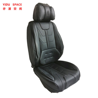 Accesorios de coche Funda de asiento de decoración de coche Universal 9d 360 grados Envolvente completo Cojín de asiento de coche de cuero PU negro de lujo